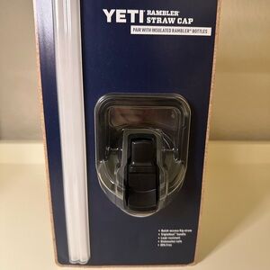 YETI Rambler Black Straw Cap